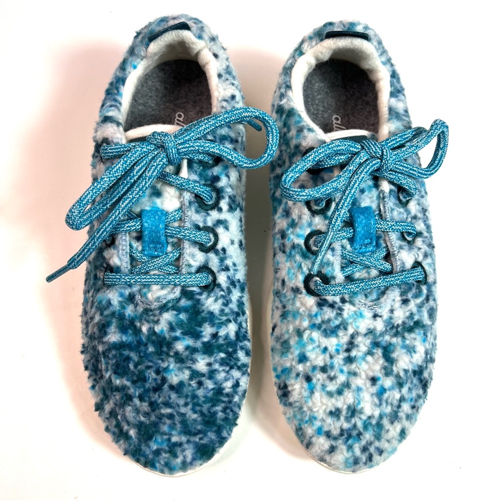 NWOT Allbirds Wool Runner Fluffs Sneakers Thrive Teal/Deep Emerald Size 6 - Picture 5 of 13